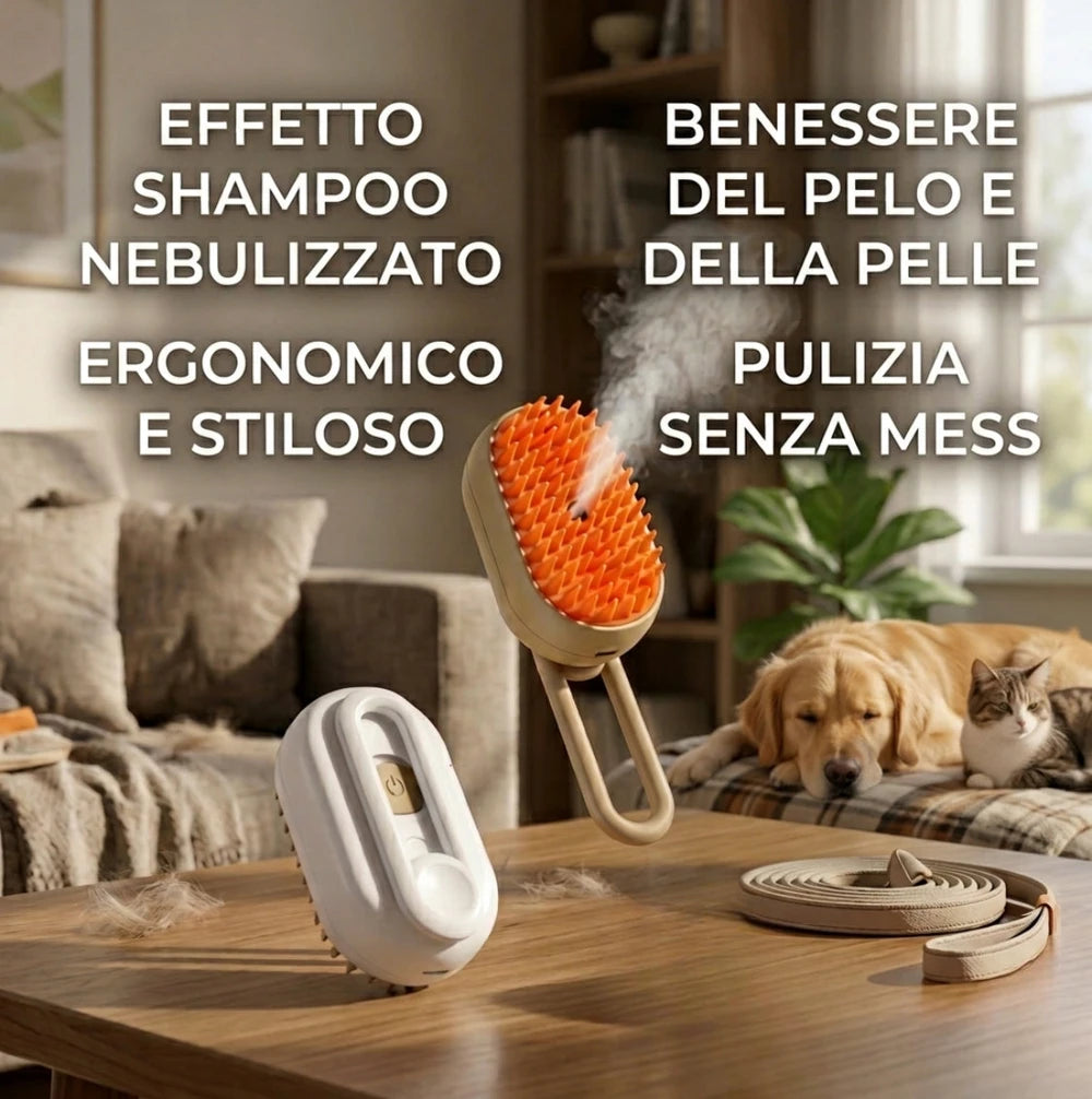 Steam Brush™ - Spazzola Anti-Pelo Addio Peli in Casa in un Solo Minuto