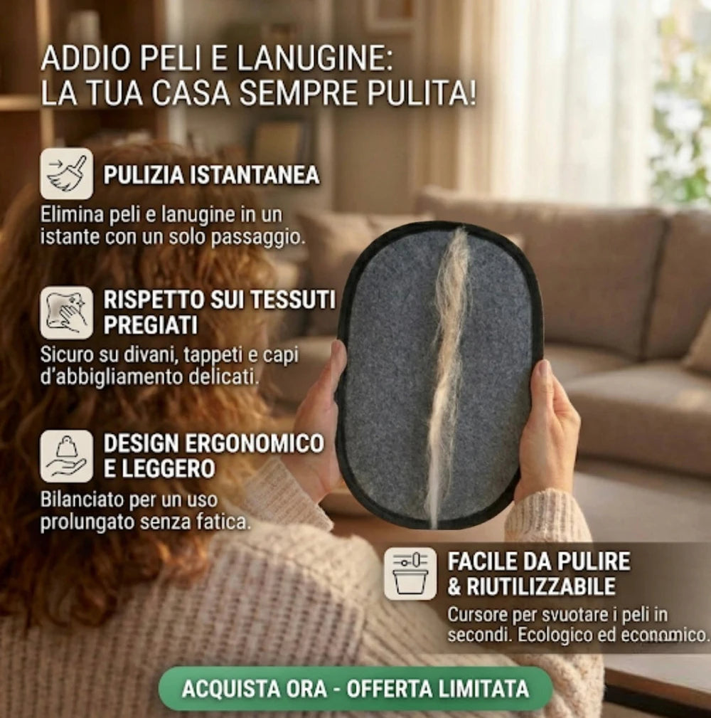 Magic Groomer™- Il Guanto Magico Auto-Pulente per Cani e Gatti.