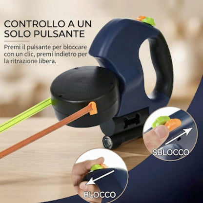 OmniLeash™: Il Guinzaglio 4-in-1 che Rende le Passeggiate Semplici e Sicure