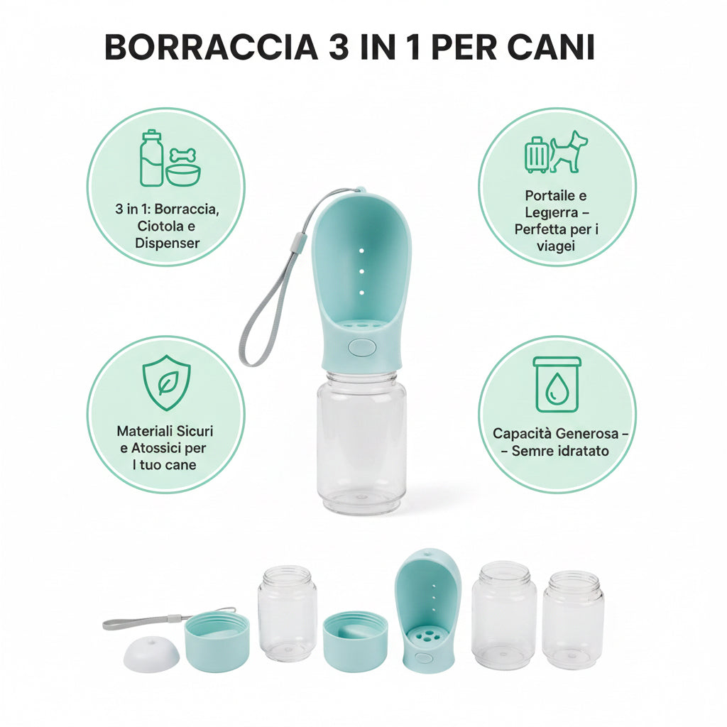 AventurX™: Il Kit Avventura 3-in-1 per Esplorare il Mondo con il Tuo Pet
